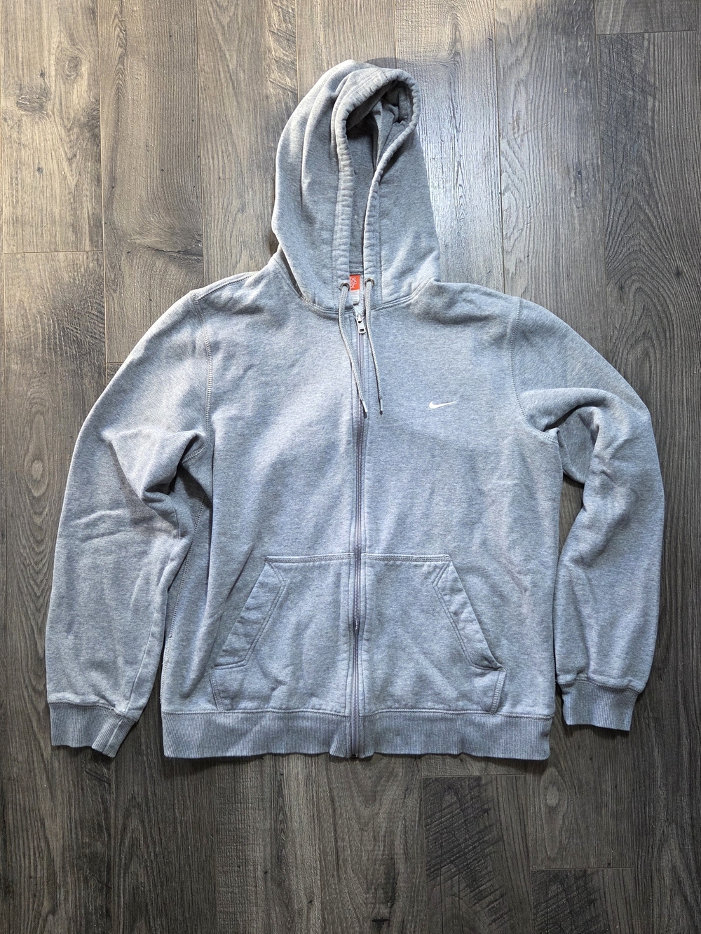 2009 Nike Men's Gray Full-Zip Hoodie Sweatshirt